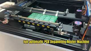 Vollautomatische PCBA PCB Depaneling Router-Maschine mit automatischer Tray-Sammlung