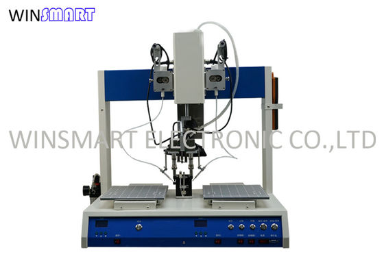 kaufen lötende Robotermaschine 50Hz 60Hz, lötender Roboter-Doppeltischplattenkopf online manufacture