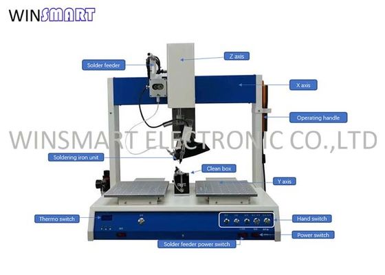 Multi Achse automatische lötende Maschine 90Kg Smd für 0.6mm Dia Soldering Wires