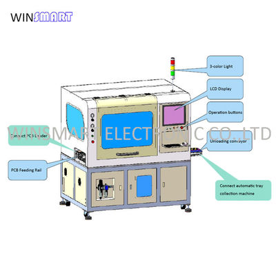 Ein guter Preis. Doppeltisch Doppelspindel Vollautomatik-PCB-Trennmaschine Tray Destacker Online